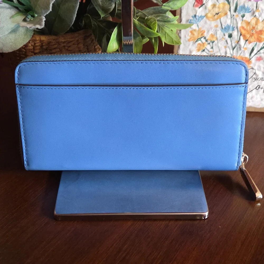 Kate Spade NY Tide Pool Puffy Puffer Fish Continental Wallet EUC - Picture 3 of 16